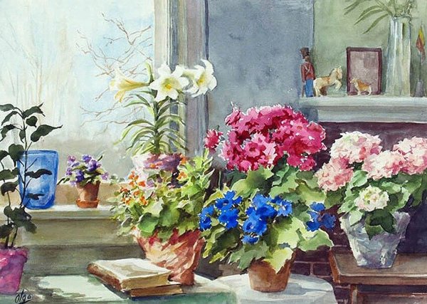 Акварели Великой княгини Ольги Александровны Романовой