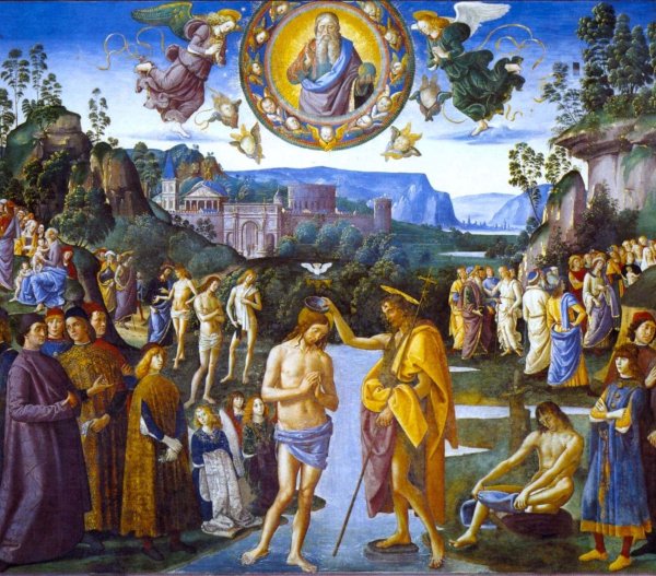 Живопись крещение Христа Тициан