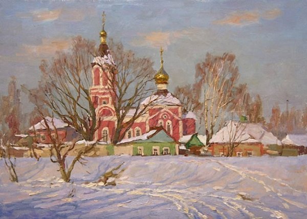 Храмы Белгорода нарисованные