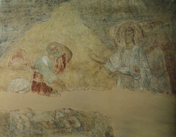 Рисунки акрилом на стене