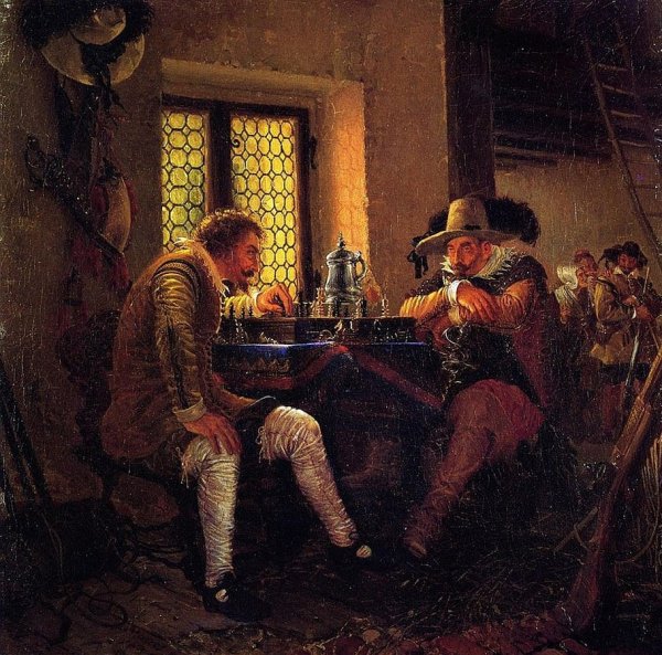 «Игра в шахматы» (1836), Менцель