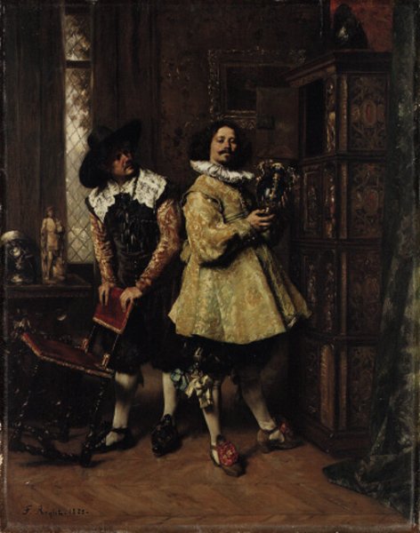 Фердинанд Руабе паж с собаками