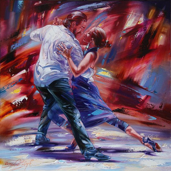 Картина по номерам"страстное танго"