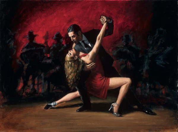 Танго. Художник Фабиан Перез (Fabian Perez)