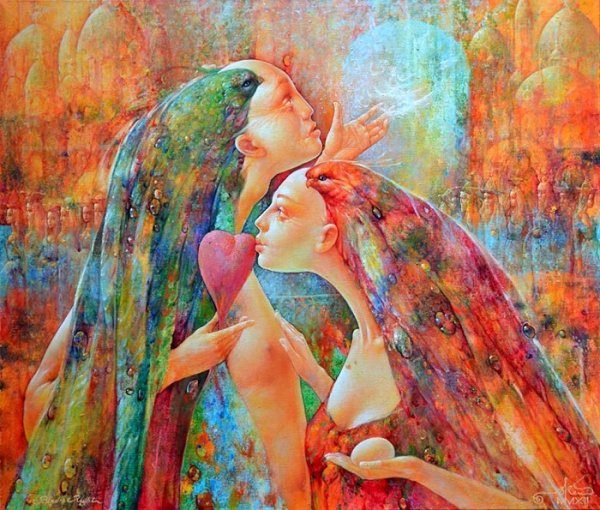 Счастье в современной живописи