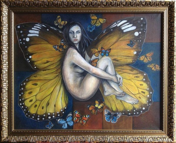 Картина ночные бабочки