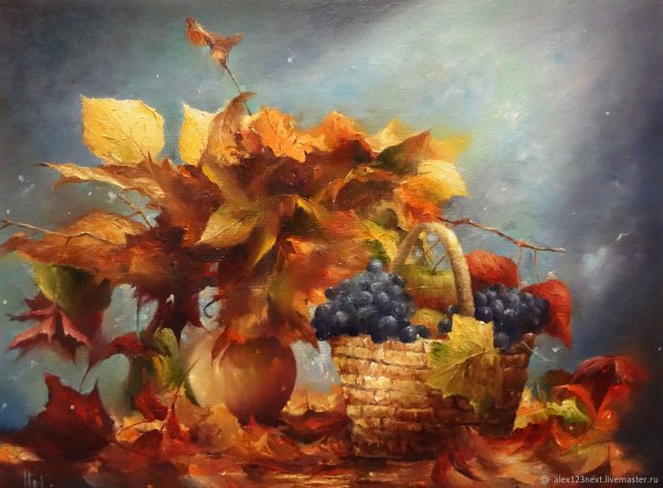 Осенний натюрморт маслом