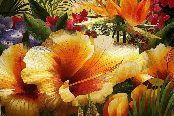 Китайская вышивка по шелку