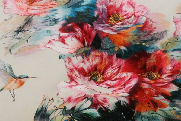 Китайская вышивка шелком