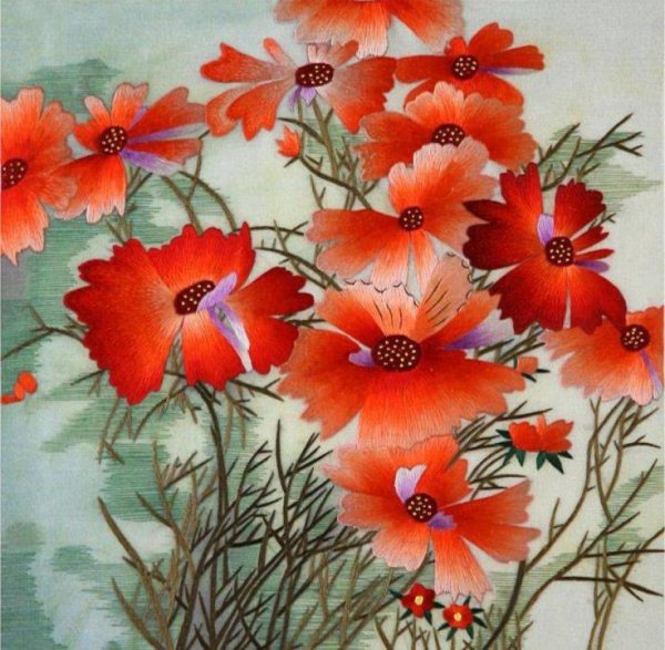 Сучжоуская вышивка традиционная китайская двусторонняя вышивка