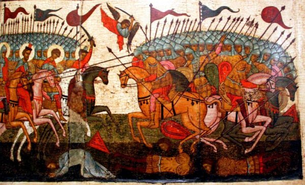 Икона Георгий Победоносец чудо о змие