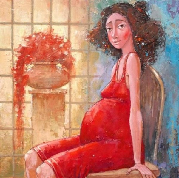 Роженица картина