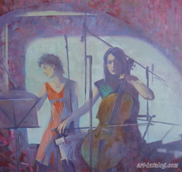 Двухфигурная композиция в живописи