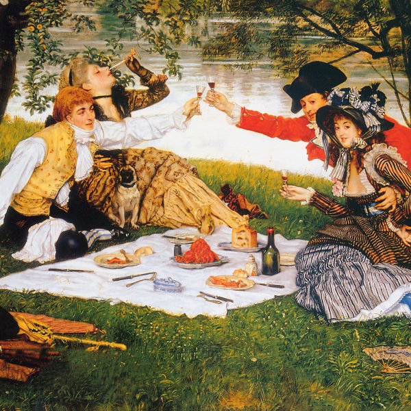 Художник Тиссо Джеймс пикник