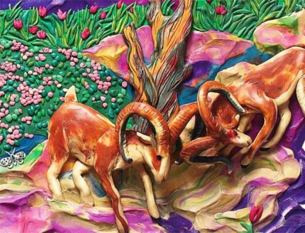 Картины из пластилина