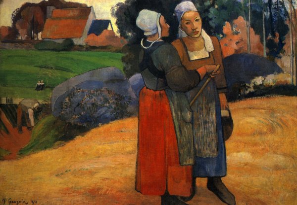 Гоген Бретонские женщины крестьянки 1886г