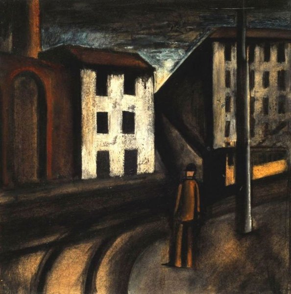 Марио Сирони. Городской пейзаж.