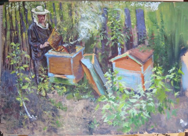 Маковский Пасечник картина пасека