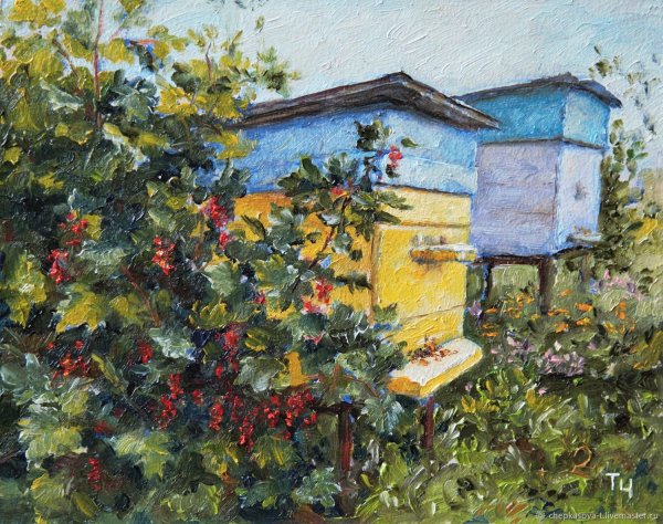 Левитан Исаак Ильич. Пасека. Этюд. 1887