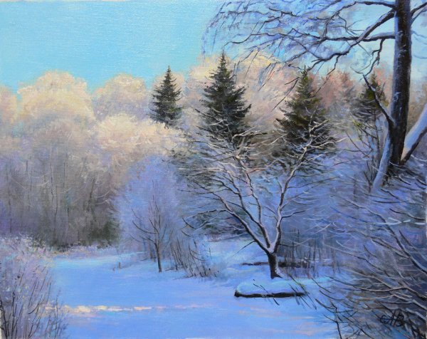 Картина Ивана Вельца иней