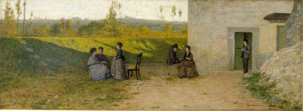 Прогулка в саду Сильвестро лега