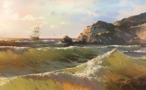 Маринист Румянцев Павел картины