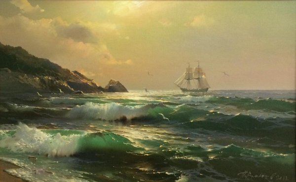 Художник маринист Александр Милюков