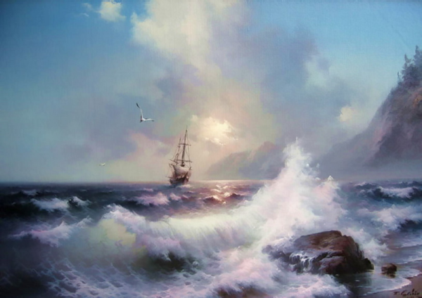 Маринист Румянцев Павел картины