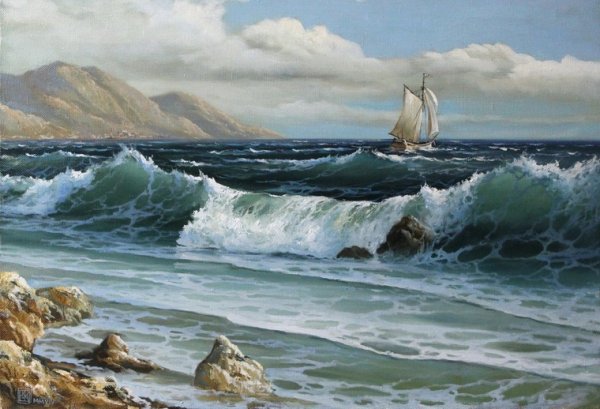 Художник маринист Владимир Кикель