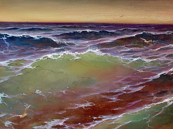 Картины мариниста Георгия Дмитриева