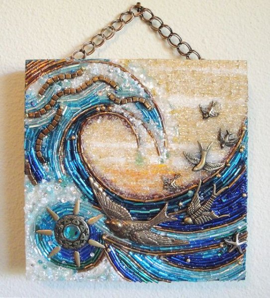 Необычная вышивка бисером