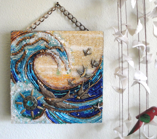 Необычная вышивка бисером