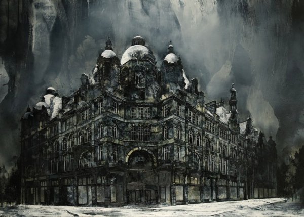 Мрачный город картины