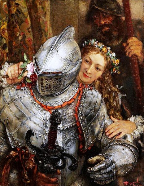 Художник Адольф фон Менцель рыцарь и дама
