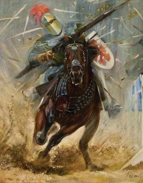 Конный воин в живописи
