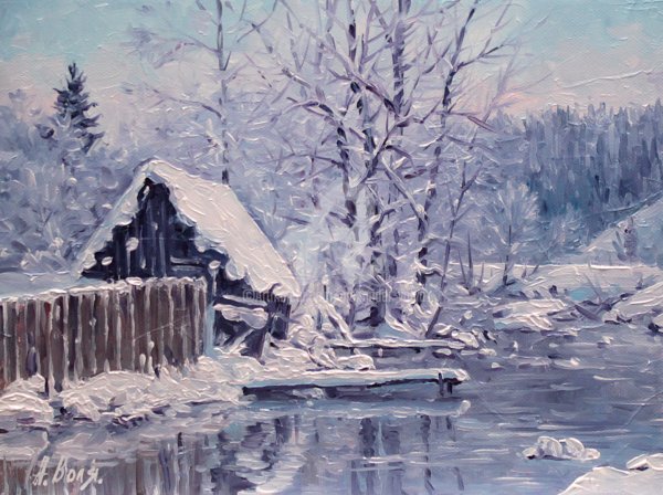 Александр Григорьев деревенский пейзаж