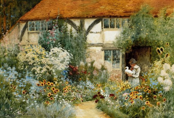 Пейзажист Claude Arthur Strachan Сельская Англия