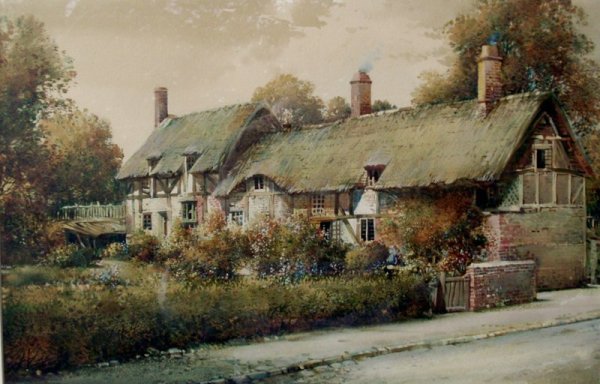 Английский пейзаж акварель