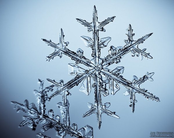 Уникальные снежинки живопись