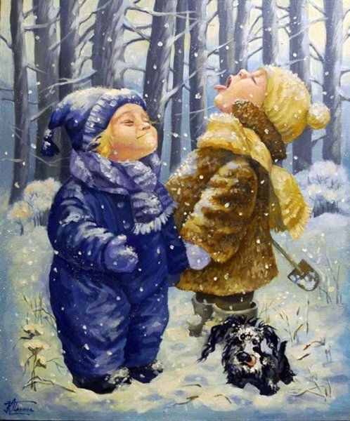 Красивый зимний фон