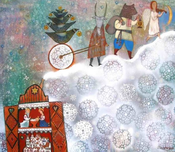 Анна Силивончик картины Рождество