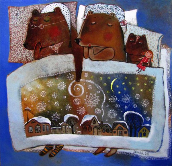 Художник Анна Силивончик зимой