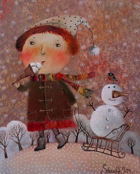 Анна Силивончик художник Рождество