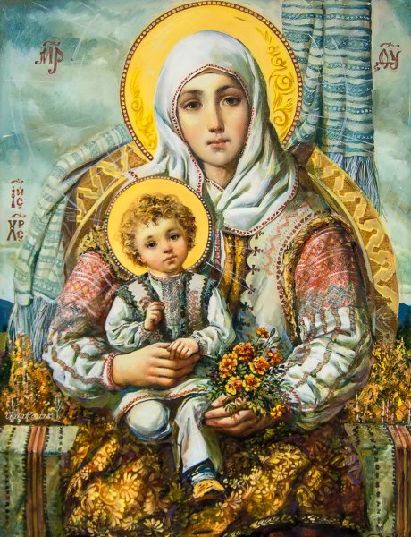 Художником Александром Охапкин иконы