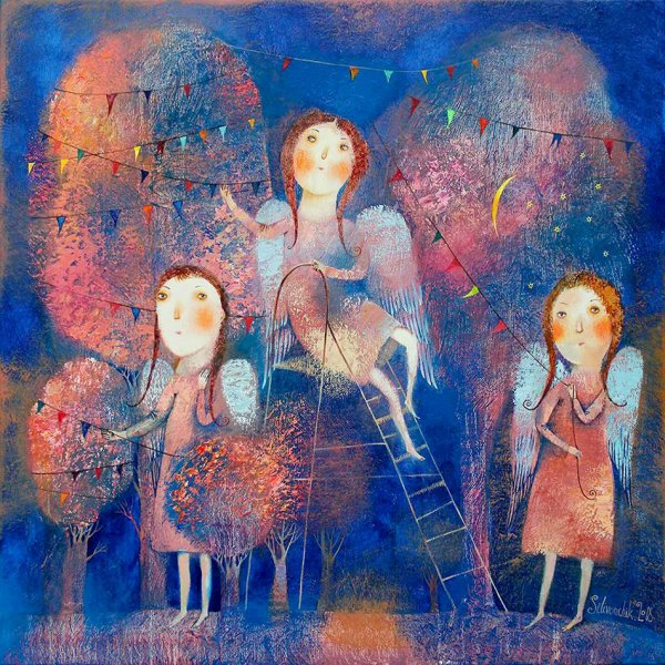 Анна Силивончик картины ангелы