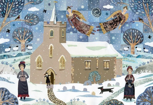 Наивная живопись Рождество Христово