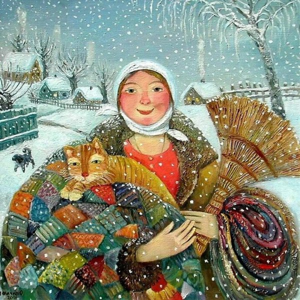 Ольга Величко живопись зима