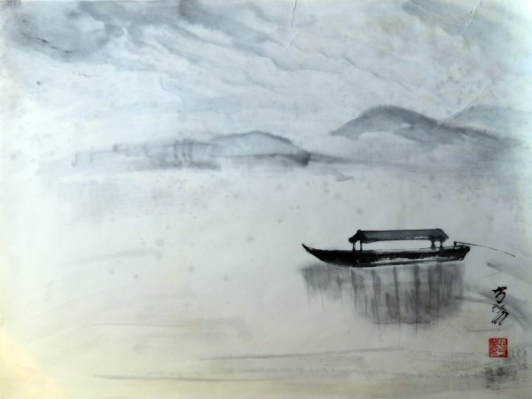 Суйбокуга Суми-э японская живопись тушью