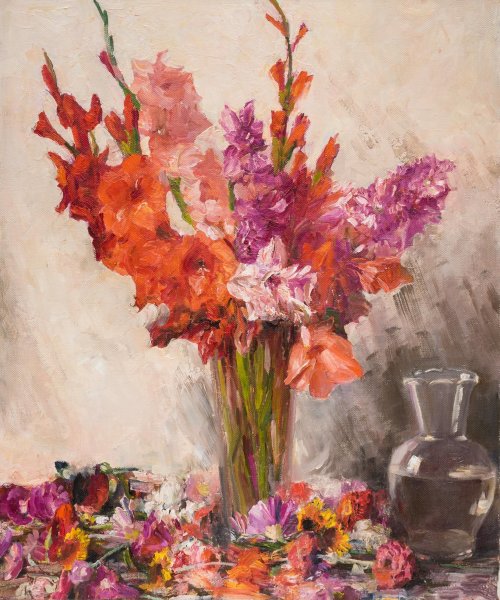 Художник Игорь Сахаров мастер класс гладиолусы