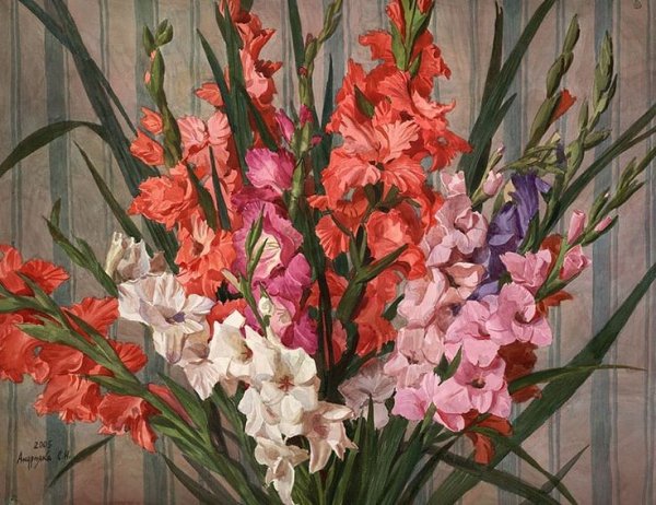 Художник Дмитрий Титов гладиолусы